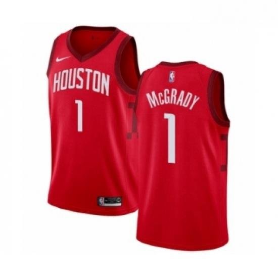 Youth Nike Houston Rockets 1 Tracy McGrady Red Swingman Jersey Earned Edition