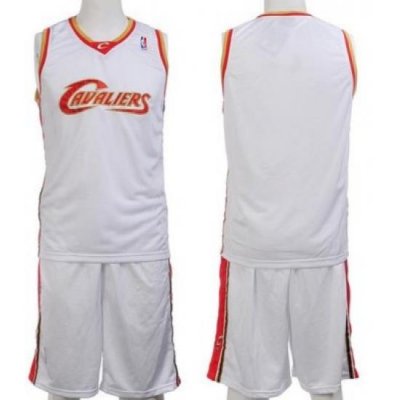 Cleveland Cavaliers Blank White Jerseys&Shorts