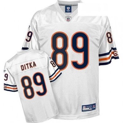 Reebok Chicago Bears 89 Mike Ditka White Premier EQT Throwback NFL Jersey