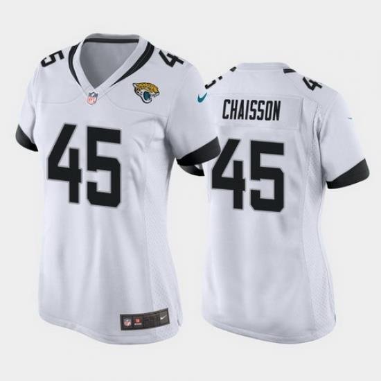 women k'lavon chaisson jacksonville jaguars white game jersey