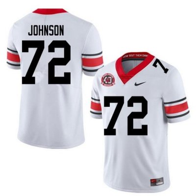 2020 Men #72 Netori Johnson Georgia Bulldogs 1980 National Champions 40th Anniversary College Footba