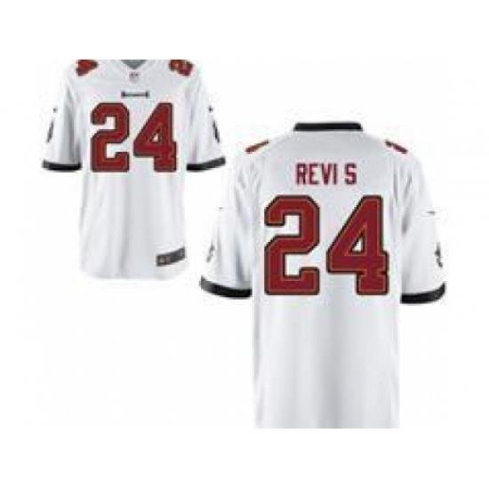 Nike Tampa Bay Buccaneers 24 Darrelle Revis White Game NFL Jersey