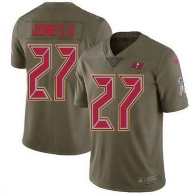 Nike Buccaneers #27 Ronald Jones II Olive Youth Stitched NFL Limited 2017 Salute to Service Jersey