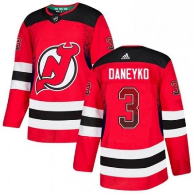 Mens Adidas New Jersey Devils 3 Ken Daneyko Authentic Red Drift Fashion NHL Jersey