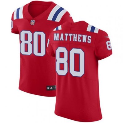 Nike Patriots #80 Jordan Matthews Red Alternate Mens Stitched NFL Vapor Untouchable Elite Jersey