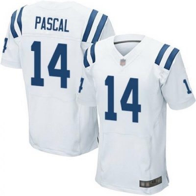 Men Zach Pascal Elite Road Jersey 14 Football Indianapolis Colts White