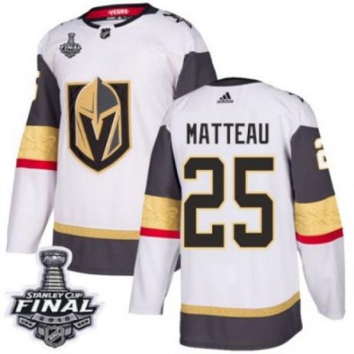 womens stefan matteau vegas golden knights jersey white adidas 25 nhl away 2018 stanley cup final authentic