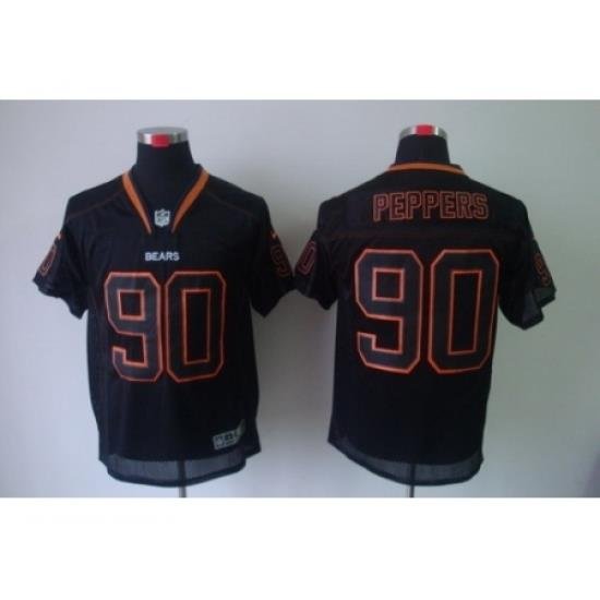 Nike Chicago Bears 90 Julius Peppers Black Elite Lights Out NFL Jersey