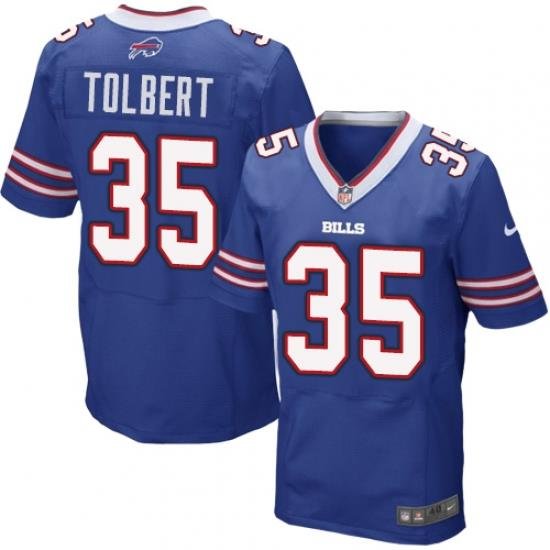 Mens NFL Buffalo Bills Nike 35 Mike Tolbert Elite Royal Blue Jersey