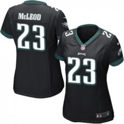 womens nike philadelphia eagles #23 rodney mcleod black alternate nfl jersey