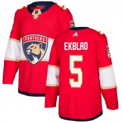 Youth Adidas Florida Panthers 5 Aaron Ekblad Authentic Red Home NHL Jersey