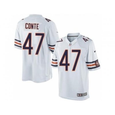 Nike Chicago Bears 47 Chris Conte White Limited NFL Jersey