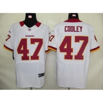 Nike Washington RedSkins 47 Chris Cooley White Elite NFL Jersey