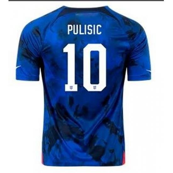 Men US 2022 FIFA Soccer Christian Pulisic Jersey Blue 003