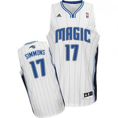 Mens Adidas Orlando Magic 17 Jonathon Simmons Swingman White Home NBA Jersey