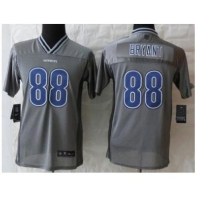 Youth Nike Dallas Cowboys 88 Dez Bryant Grey Vapor Elite NFL Jerseys