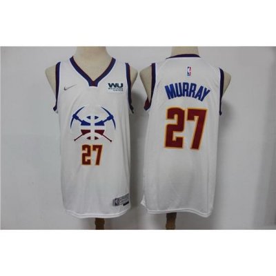 Men Denver Nuggets Jamal Murray 27 White 2020 21 City Edition Nike Swingman Jersey