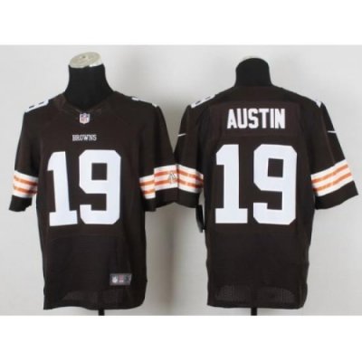 Nike cleveland browns 19 Miles Austin Brown Elite NFL Jersey