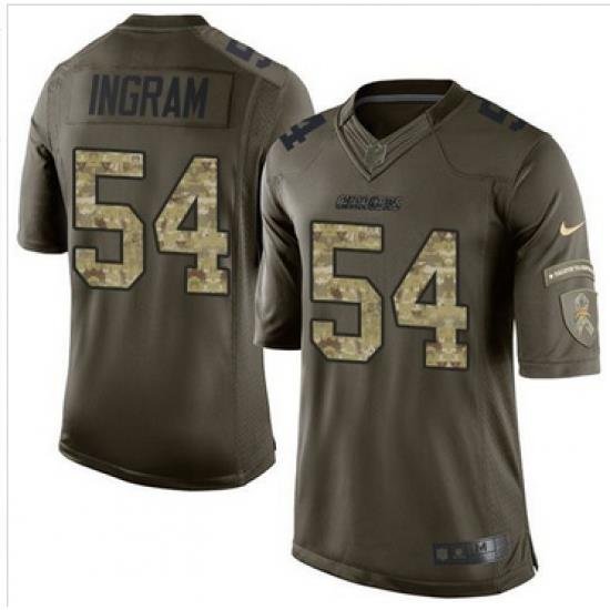 Nike San Diego Chargers #54 Melvin Ingram Green Men 27s Stitched NFL Limited Salute to Service Jersey