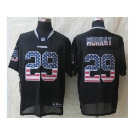 Nike Dallas Cowboys 29 DeMarco Murray Black Elite USA Flag Fashion NFL Jersey