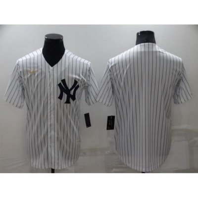 Men NeW York Yankees Blank White Cool Base Stitched jersey