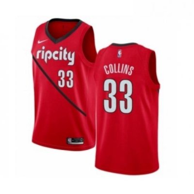 Youth Nike Portland Trail Blazers 33 Zach Collins Red Swingman Jersey Earned Edition