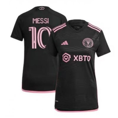 Women's Inter Miami CF Lionel Messi adidas Black 2023 La Noche Replica Jersey