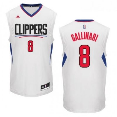 Youth Adidas Los Angeles Clippers 8 Danilo Gallinari Authentic White Home NBA Jersey