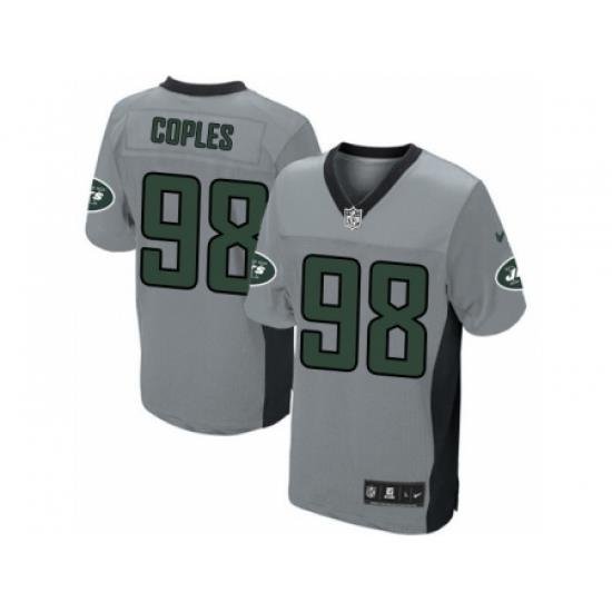 Nike New York Jets 98 Quinton Coples Grey Limited Shadow NFL Jersey