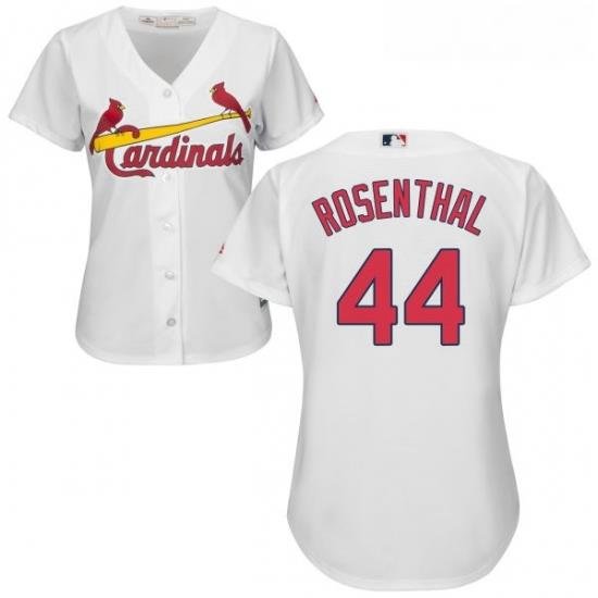 Womens Majestic St Louis Cardinals 44 Trevor Rosenthal Replica White Home Cool Base MLB Jersey