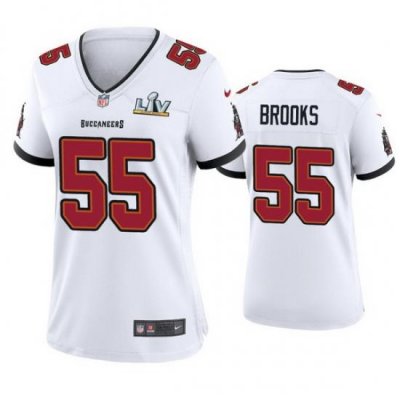 Women Derrick Brooks Buccaneers White Super Bowl Lv Game Jersey