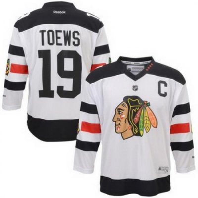 Blackhawks #19 Jonathan Toews White 2016 Stadium Series Stitched Youth NHL Jersey II