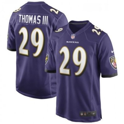 Youth Baltimore Ravens 29 Earl Thomas Nike Purple Game Jersey