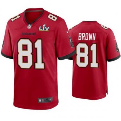 Men Antonio Brown Buccaneers Red Super Bowl Lv Game Jersey