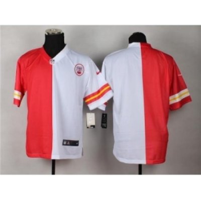 Nike Kansas City Chiefs blank red whote Elite Split NFL Jersey