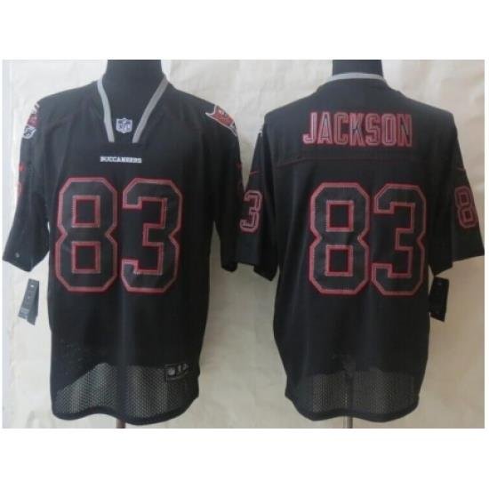 Nike Tampa Bay Buccaneers 83 Vincent Jackson Black Elite Light Out NFL Jersey