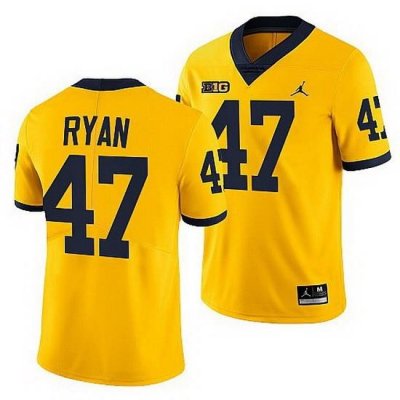 Michigan Wolverines Jake Ryan Maize Nfl Alumni Men Jersey