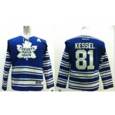 Kids Toronto Maple Leafs 81 Phil Kessel 2014 Winter Classic Blue NHL Jersey