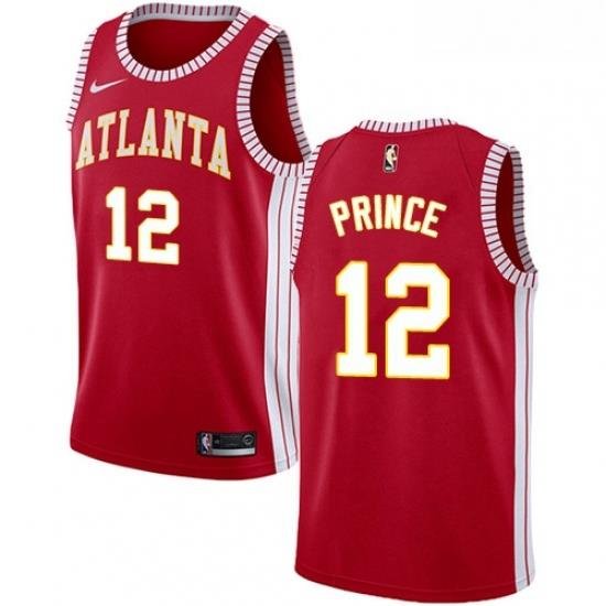 Womens Nike Atlanta Hawks 12 Taurean Prince Authentic Red NBA Jersey Statement Edition