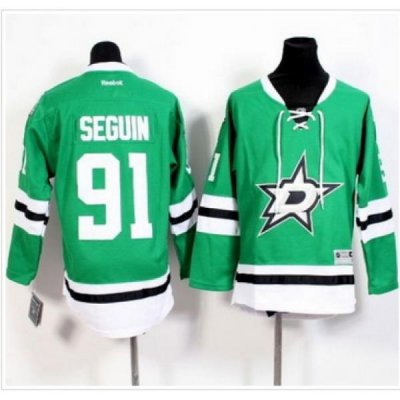 Youth Dallas Stars #91 Tyler Seguin Green Stitched NHL Jersey