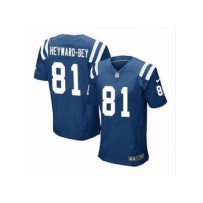 Nike Indianapolis Colts 81 Darrius HeyWard-bey blue Elite NFL Jersey