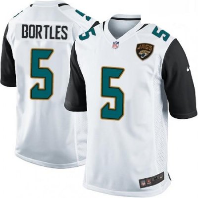 Men Nike Jacksonville Jaguars 5 Blake Bortles Game White NFL Jersey