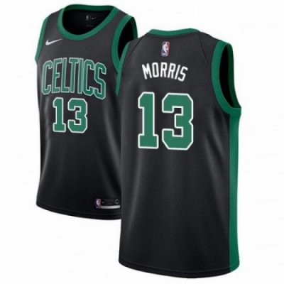 Mens Adidas Boston Celtics 13 Marcus Morris Authentic Black NBA Jersey Statement Edition