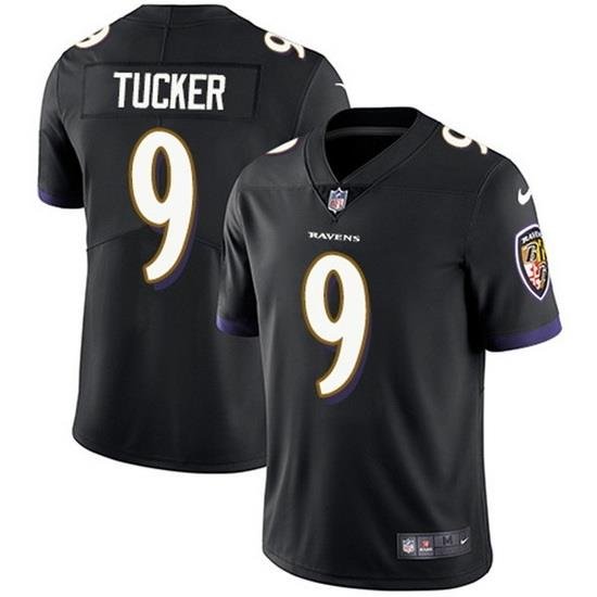 Youth Baltimore Ravens 9 Justin Tucker Black Vapor Untouchable Limited Stitched Jersey