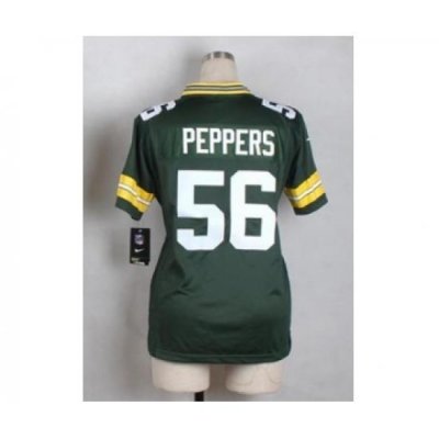 nike women nfl jerseys green bay packers 56 peppers green[nike][peppers]