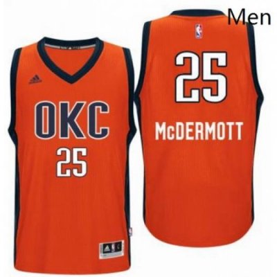 Mens Oklahoma City Thunder 25 Doug McDermott adidas Orange Player Swingman Jersey