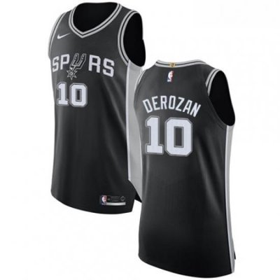 Youth Nike San Antonio Spurs 10 DeMar DeRozan Swingman Black NBA Jersey Icon Edition