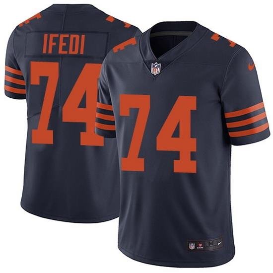 Nike Bears 74 Germain Ifedi Navy Blue Alternate Men Stitched NFL Vapor Untouchable Limited Jersey