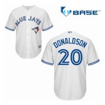 Youth Majestic Toronto Blue Jays 20 Josh Donaldson Authentic White Home MLB Jersey