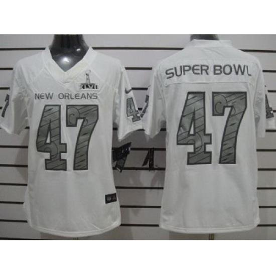 Nike NeW Orleans Saints 47Th White Limited Super BoWl NFL Jersey